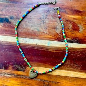 Noonday friendship heart necklace